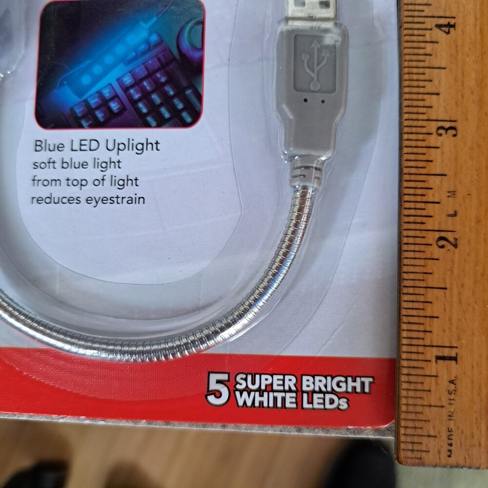 rite lite USB Operated LED Computer Light 8" Neck - Picture 4 of 8